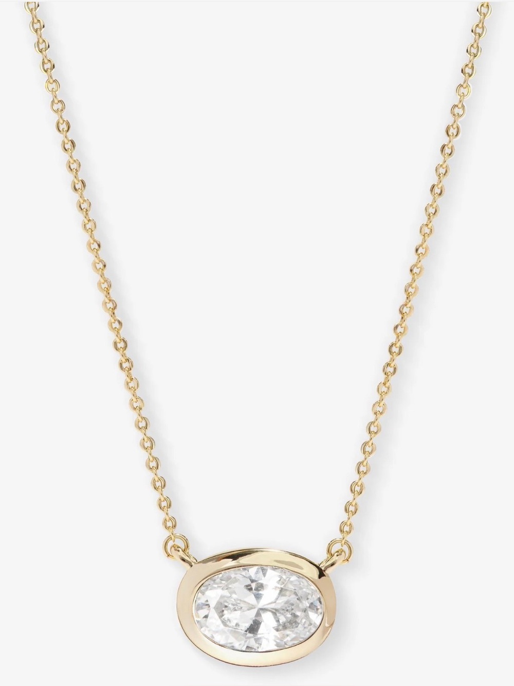 MELINDA MARIA SHE’s A BOSS PENDANT NECKLACE GOLD CLEAR RHINESTONE 17-20”